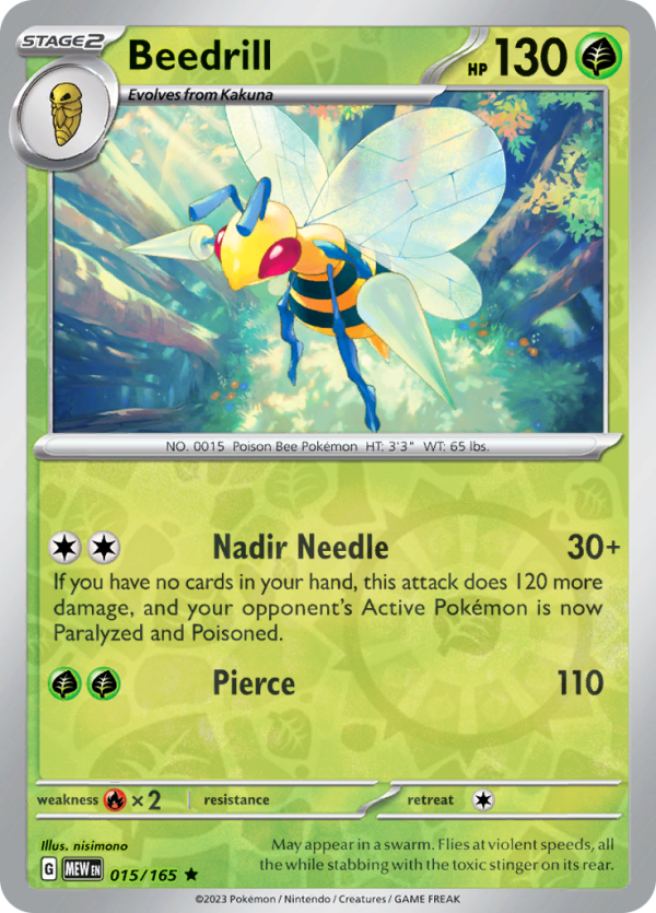 Beedrill (Rev. Holo) (#015/165)