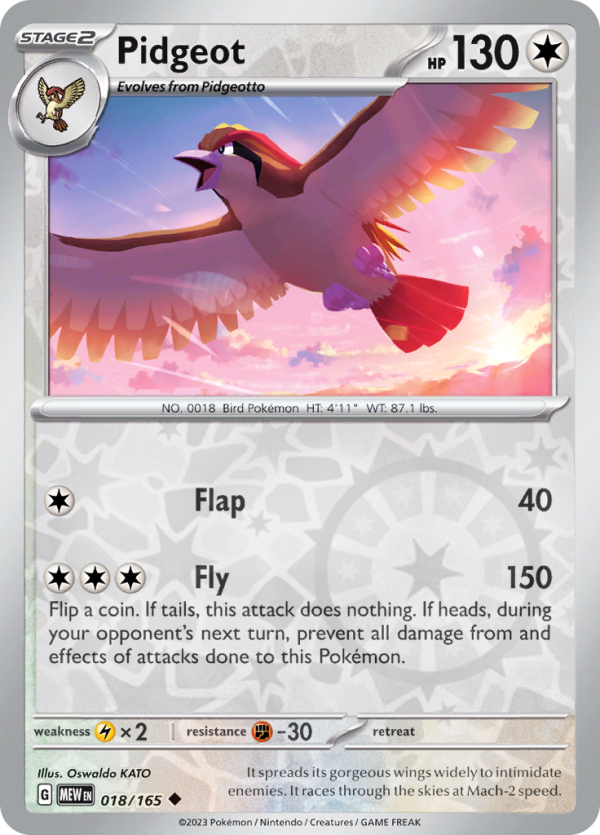 Pidgeot (#018/165)