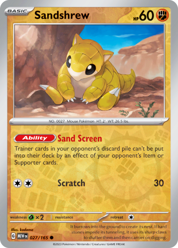 Sandshrew (#027/165)