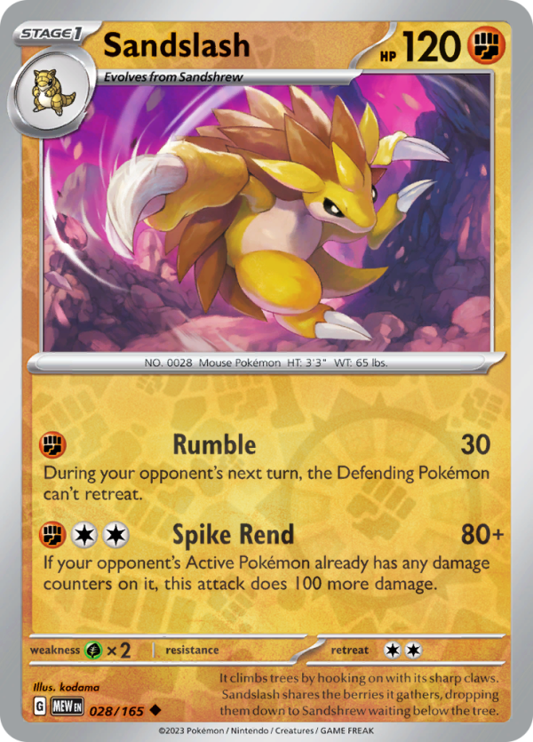 Sandslash (#028/165)