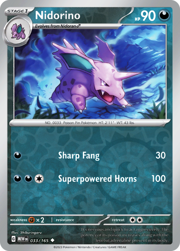 Nidorino (#033/165)