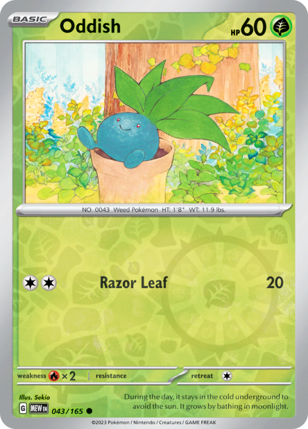 Oddish (#043/165)