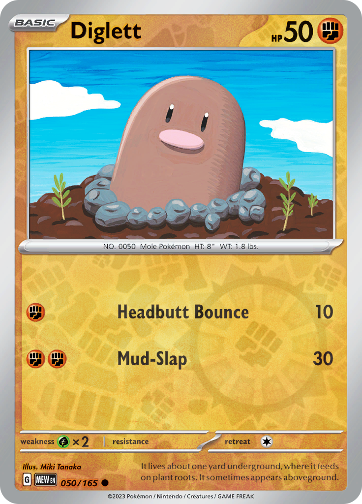 Diglett (#050/165)