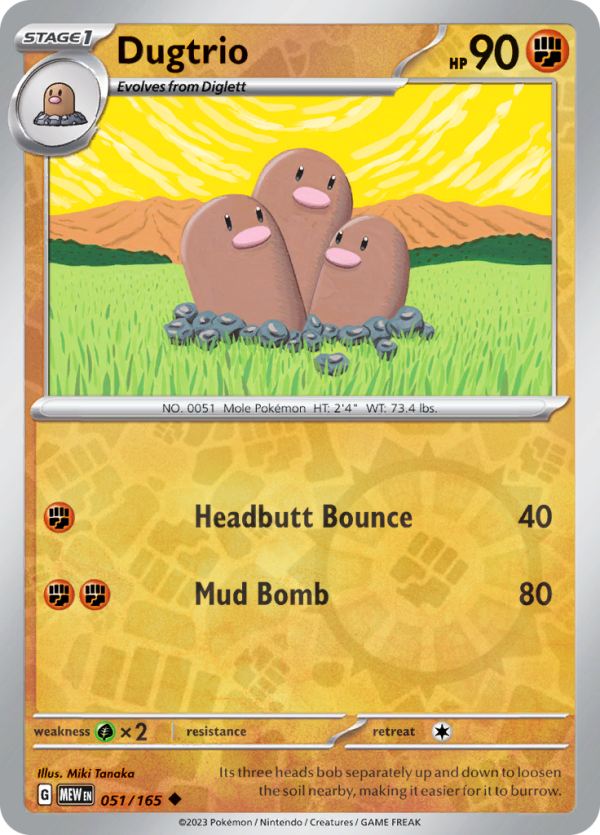 Dugtrio (#051/165)