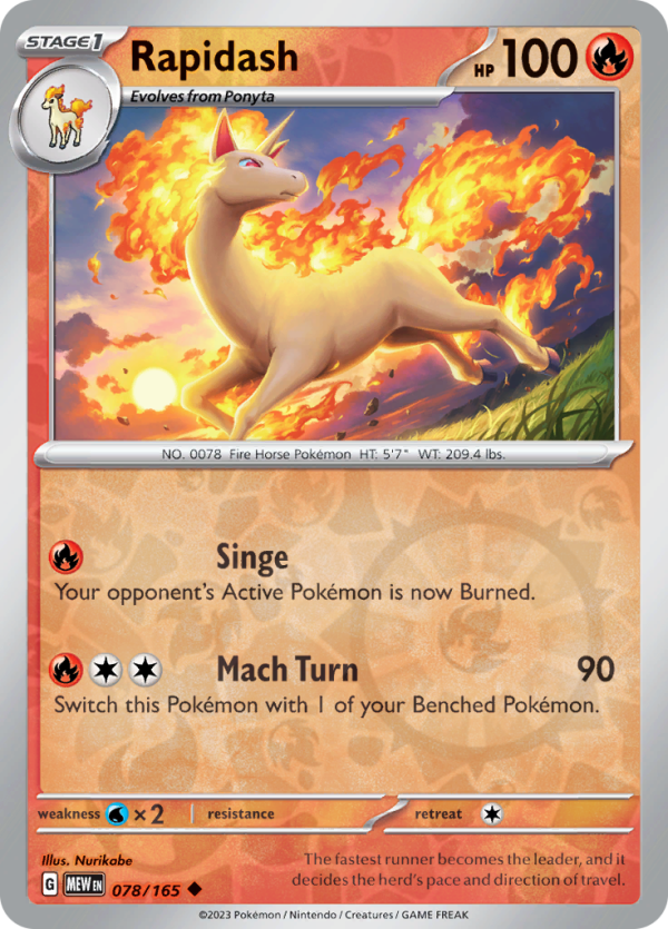 Rapidash (#078/165)