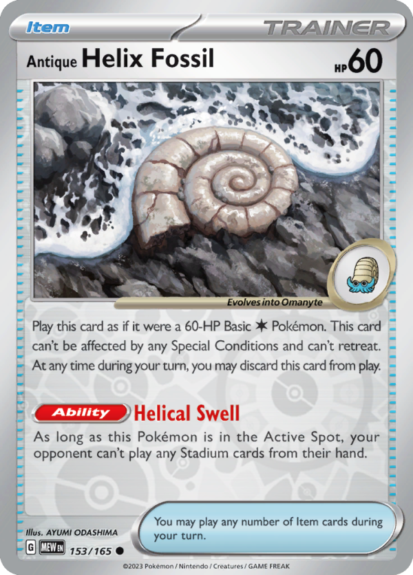 Antique Helix Fossil (#153/165)