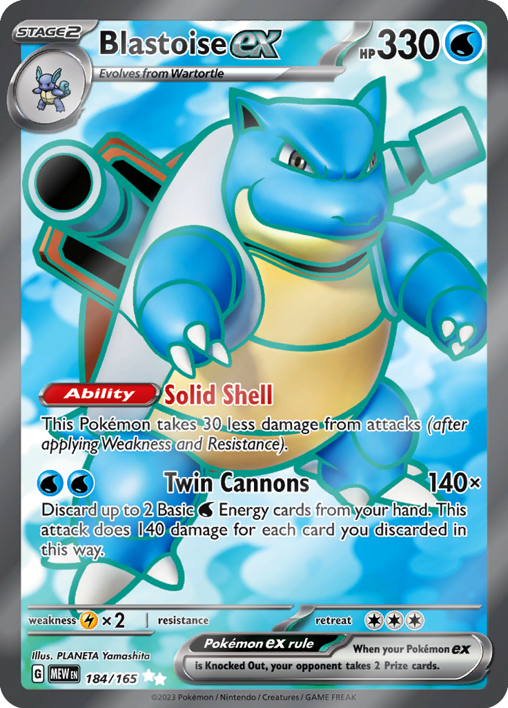 Blastoise ex (#184/165)