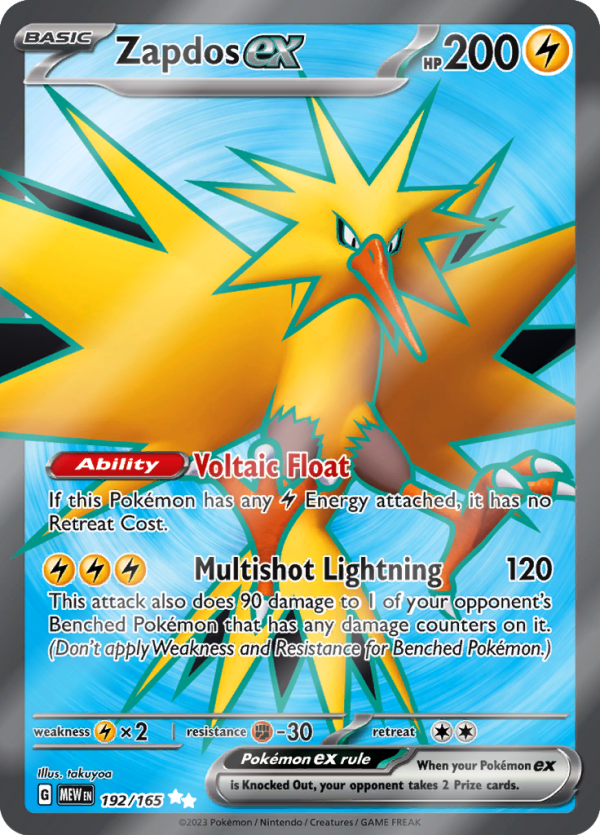 Zapdos ex (#192/165)