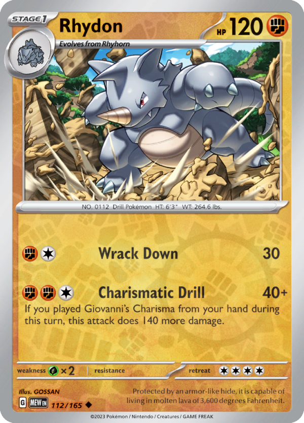 Rhydon (#112/165)