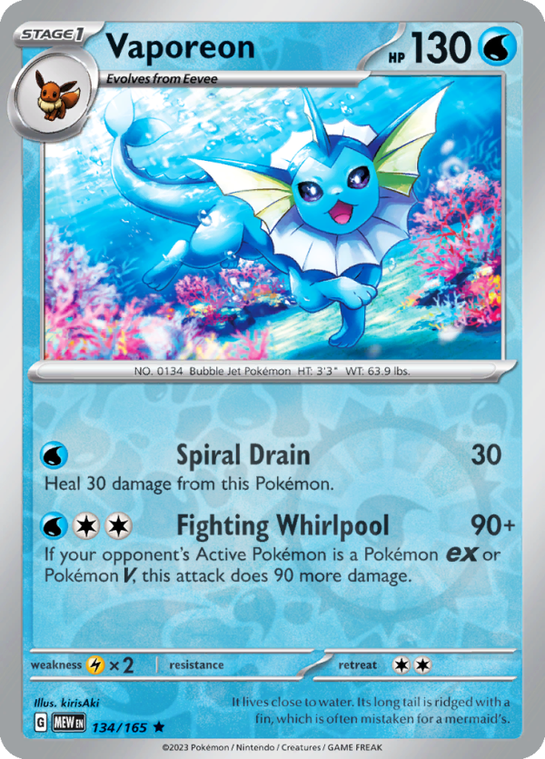 Vaporeon (#134/165)