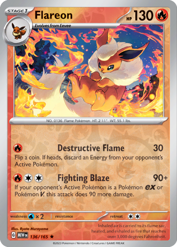Flareon (#136/165)